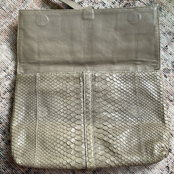 Carlos Falchi Genuine Python Clutch - Picture 3 of 4